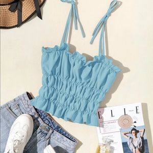 Shirred cami top bundle